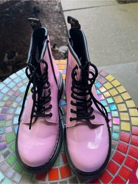 Doc Martens 1460, Combat Boots, pink